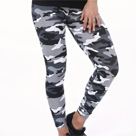 Leggings Camouflage Tracksuit High Waist Casual Leggings - Picture 8 of 9